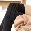 Leggings gruesos enormes con forro polar de 500 g para mujer, artefacto de pierna desnuda, negro, Joker, talla grande, unidos, otoño e invierno, color carne