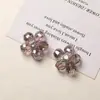 Estilo Coreano Cristal Transparente e Brilhante Cravejado com Diamantes Flor de Cinco Pétalas Flor de Seda de Cobre Artesanal DIY Acessórios de Moda para Headwear Sapatos Flores Roupas