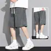 Pantalones Cortos de Punto Nasa Xiaoxiangfeng para Hombre Verano Finos Rayas de Zebra Estilo Deportivo de Alta Gama Americano Pantalones de Cinco Puntos