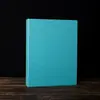 Fichário de argolas capa dura em couro A4 em estoque livro de armazenamento de tecido com 3 furos amostras de cores amostras de tecido em branco