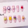 Decoraciones para uñas serie de frutas en rodajas, pequeños accesorios DIY de resina, pegamento de crema, decoraciones para fundas de teléfono, accesorios para uñas, al por mayor