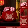 Bolsa baú de casamento, pano de embrulho vermelho para o nascimento precoce de um filho nobre, bolsa de dote da família da noiva, suprimentos de casamento