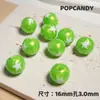 Coração Dourado Estrela de Cinco Pontas Contas DIY 16mm Colorido Corrente para Celular Brincos Acessórios Joias Contas Brilhantes Fofas Contas Soltas
