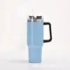 Venta Directa de Fábrica Comercio Exterior Caliente Americano Gran Capacidad Taza para Coche 40oz Taza con Asa Taza de Vacío Taza con Popote