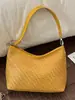 Bolso de Hombro Tejido con Patrón de Moda Verano 2026 para el Trabajo, Bolso de Mano Simple de Nicho, Bolso Cruzado Casual Elegante para el Día a Día