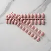 Nuevos Parches para Uñas 24 Piezas Color Puro Brillantes Ovalados Cortos Parches de Manicura Removibles Parches de Uñas Terminados Usables Parches de Uñas Postizas