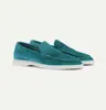 2023 Nuevos Mocasines de Verano Gamuza Mate Slip-On Zapatos Planos de Conducir para Hombre Talla Grande de Exportación Frijoles Transfronterizos