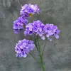 Flores artificiales de hortensia de múltiples cabezas para arreglos de boda, decoración de ventanas, arreglos florales, flores de seda hechas a mano, adornos de flores artificiales transfronterizos al por mayor