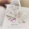 Arte de Uñas Color Mágico DIY Flor de Cerezo Tulipán Lentejuelas Blanco Perla Polarizado Pétalo Pequeño Material para Uñas Material para Uñas Portátiles