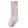 Nuevos calcetines de bebé de verano ultradelgados calcetines de algodón de color liso para bebé malla transpirable no apretados en los pies calcetines hasta la mitad de la pantorrilla venta al por mayor