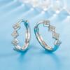 Aretes Románticos de Circonita en Forma de Rombo para Mujer, Joyería Elegante y de Alta Gama, Aretes Geométricos de Rombo, Aretes Simples Populares, Aretes