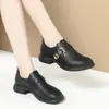 Zapatos de Madre de Cuero Suave y Suela Suave Nuevos Zapatos Casuales de Cuero para Primavera y Otoño para Pies Anchos y Empeine Alto Zapatos para Mujer de Edad Media y Mayor Zapatos Cómodos para Mujer