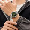 Reloj de cuarzo Sanda para hombre, moderno, sencillo, resistente al agua, creativo, hueco, de cuarzo, con rueda, electrónico.