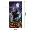 Amazon Banner de Halloween para Jardín Decoración Exterior Tela de Poliéster Divertida Cubierta de Puerta Bandera Bandera Personalizada de Halloween