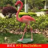 Escultura de Flamenco Luminoso de Simulación Adornos de Vidrio Acero Florero de Piso Paisaje de Jardín Decoraciones de Ventana de Boda Accesorios