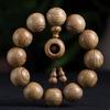 Pulsera de Cuentas de Madera de Buda Alas de Pollo Africanas Hilo de Palo de Rosa Rosario de Juego Pulsera de Joyería de Madera para Hombres y Mujeres
