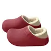 Pantuflas de Algodón Impermeables para Mujer, Nuevo Estilo 2026, Otoño e Invierno, Interiores del Hogar, Antideslizantes, Calientes Postparto, Pantuflas de Algodón Peludo para Damas