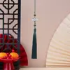 Pingente de Borla para Espada com Nó de Bambu Estilo Antigo Pingente de Bolsa DIY Nova Decoração Estilo Chinês Hanfu Pingente de Marcador de Página