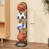 Armário Porta-Roupas de Basquete Parede Lateral Pendurado Camadas Rack de Futebol Doméstico Sem Pregos Rack de Armazenamento de Vôlei Rack para Colocar Bolas