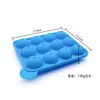 Molde de Pirulito 12 Cavidades Estéreo Redondo Molde de Chocolate Molde de Silicone para Assar Molde de Disco de Gelo de Hóquei no Gelo em estoque