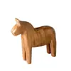 Caballo Dalamu transfronterizo, hecho a mano en su color original, caballo de madera vintage estilo nórdico, decoración del hogar, artesanía de madera