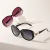 Nuevas Gafas de Sol de Moda para Mujer con Cabeza de Zorro y Perla Montura Elegante Tendencia Gafas de Sol Espejo para Conducir Venta al por Mayor 8849