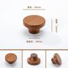 Tirador de Cajón de Hongo de Madera Log Japonés Redondo Madera Agujero Único Gabinete Puerta de Armario de Madera Habitación Infantil Tirador de Madera Maciza