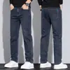 Ropa Popular para Hombre / Primavera y Otoño 2026 Nuevos Jeans Elásticos de Corte Recto Ajustados para Hombre Pantalones Largos de Mezclilla para Jóvenes