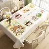 Toalha de Mesa Dopamina Impermeável à Prova de Óleo Lavável Resistente ao Calor Anti-Escaldante Retangular para Mesa de Jantar Luxo Leve Alta Qualidade para Mesa de Centro