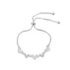 Pulsera Popular de Corazón para Mujer en Vivo de Tiktok de Gama Alta Elegante Lujo Moda Pulsera de Hilo Joyería para Mujer Venta al por Mayor