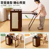 Mesa de Té Pequeña y Gabinete de Té para Uso Doméstico, Mesa Simple para Preparar Té, Mesa de Té y Mesa de Café Integradas, Mesa de Sala de Estar para Beber Té y Preparar Té, Juego Completo
