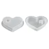 Molde de Silicona para Base de Portavelas Corazón de Amapola con Aromaterapia, Molde para Portavelas Delgado con Forma de Corazón DIY