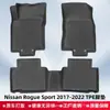 Tapetes de Piso TPE Material 3D para Todas as Estações Porta-Malas para Nissan Rogue Sport 2017-2022