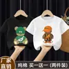 Verano 2026 Nuevo Estilo Camiseta de Manga Corta de Algodón Puro Moda para Niños con Estampado Personalizado Ropa de Verano Versátil Ropa para Bebé Niño Niños