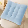 Almofada de assento antiderrapante para uso em escritório, adequada para ficar sentado por longos períodos, almofada de cadeira para estudantes respirável, almofada de veludo de leite com alta elasticidade, adequada para todas as estações