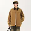 Chongfeng-2024 Chaqueta de Otoño para Hombre Chaqueta Casual Estilo Pareja Marca de Moda Corte Holgado Versátil Chaqueta con Capucha