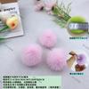 Al por mayor En stock 4cm 5cm 6cm Pompones de Piel de Conejo Sintética Pompones DIY para Empaque de Regalos, Colgantes para Mochilas, Suministros para Decoración Festiva