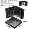 Libro de Almacenamiento de CD de Discos Múltiples Negro, Caja de DVD de Tela No Tejida para 12 Discos con Cubierta Insertable, Páginas Interiores para CD, Bolsa para CD, Bolsa de Papel