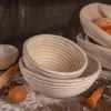 Cesta de Fermentación de Ratán del Oeste de Indonesia Estilo Europeo Utensilios para Hornear Cesta de Fermentación para Pan de Campo Cesta Redonda para Pan de Campo