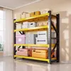 Estante de aço, prateleira de parede multicamadas para uso doméstico, adequada para armazéns, supermercados e centros de distribuição, com grande capacidade de armazenamento