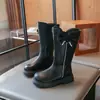 Botas Femininas 2026 Nova Moda Outono Inverno Cano Alto Botas Longas Menina Moda Britânica Botas Martin para Bebês e Crianças