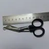 Aço Inoxidável Preto Tesoura de Gaze Tesoura de Bandagem de Cotovelo Tesoura de Lona Doméstica Portátil Acampamento ao Ar Livre