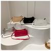 Bolso de mujer, primavera y verano 2024, nuevo bolso de hombro de color liso, bolso de axila de alta gama y moda, elegante bolso cuadrado pequeño Joker.