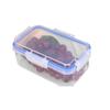 Caixa de Armazenamento Refrigerada para Cozinha Crisper de Grau Alimentício Transparente de Grande Capacidade Selável e Micro-ondas