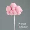 Decoración de Pastel Rosa Neón Enchufe Niña Bebé Niña Luna Llena Postre de Cumpleaños Tarjeta de Princesa
