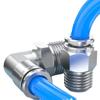 Unión de Tubo de Aire de Acero Inoxidable 304 Pc8-02 Recta de Enchufe Rápido Pl6-01/03 Codo Unión Rápida Tres Vías Diámetro Variable