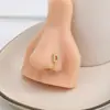 Cross-border europeu e americano avançado senso 26 letras em forma de U diamante nariz unha feminino nicho design senso simples não-perfurante nariz clipe