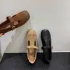 Versión de suela blanda~Zapatos bajos de cuero planos para mujer, zapatos de punta cuadrada tallados vintage, zapatos Mary Jane franceses de diseño de nicho