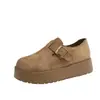 Zapatos Birkenstock de suela gruesa para mujer para uso en exteriores, nuevos zapatos de otoño 2026 con puntera grande, zuecos perezosos versátiles, zapatos Birkenstock para mujer