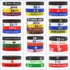 Tamanho pequeno espessado ponto côncavo gravado cor NBA pulseira de borracha de silicone Curry Owen Durant James luminoso